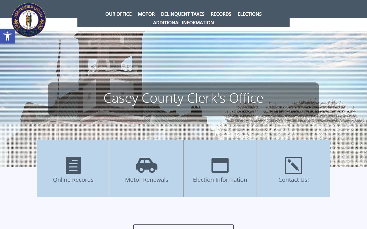 Casey County clerk records office information