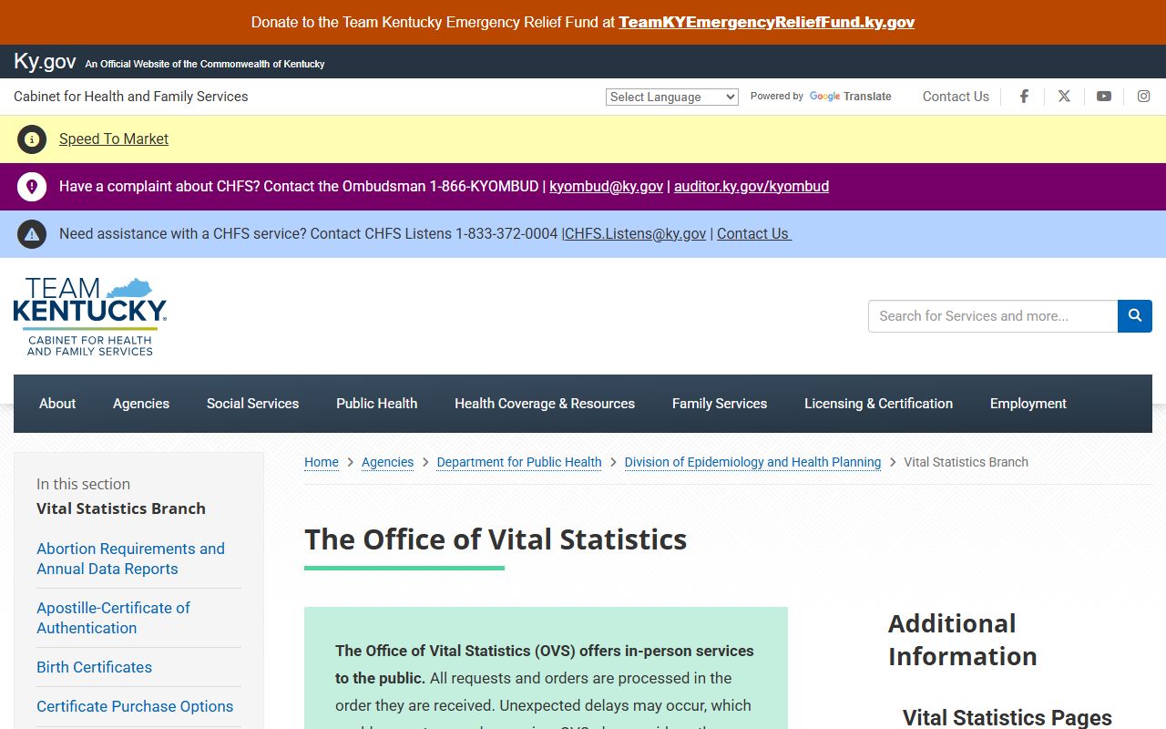 Casey County marriage and divorce records Kentucky Vital Statistics source